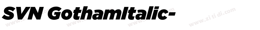 SVN GothamItalic字体转换